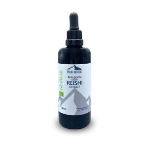 Reishi extract in glazen fles met pipet