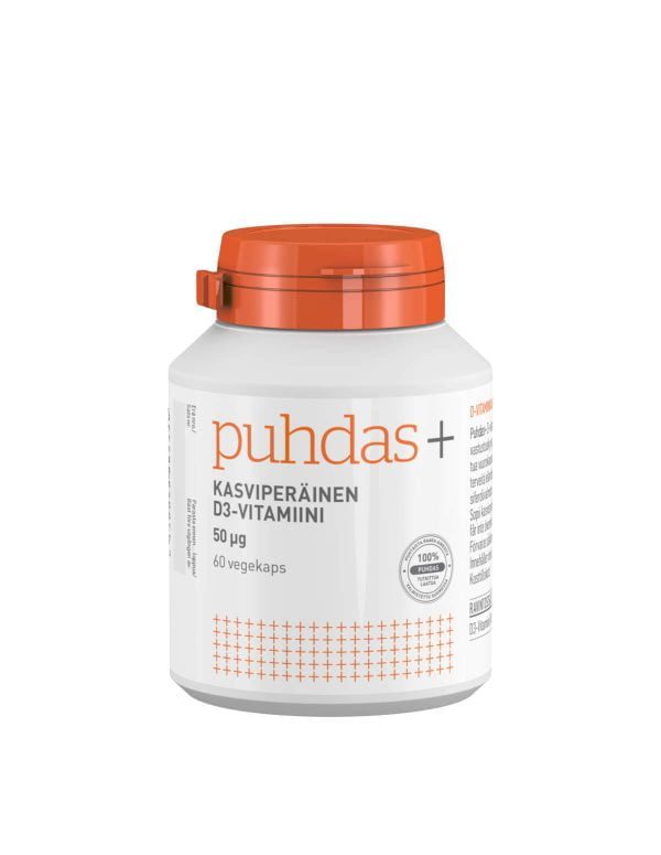 Vegan Vitamin D3 50µg of Puhdas +