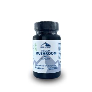 Muhrome mix capsules in jar